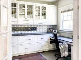 Office supplies — especially file folder holders — make great organizers in the kitchen. Built In Home Office Design Using Ikea Sektion Cabinets