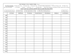 Sales Weekly Planning Template Day Planner Template Weekly Hourly Planner Hourly Planner