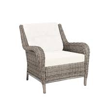 Hampton Bay Cambridge Grey Wicker Outdoor Lounge Chair With Cushions Included Choose Your Own Grey Outdoor Furniture Wicker Patio Chairs Lounge Chair Outdoor
