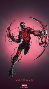 Carnage is the name of a red alien symbiote that wreaks havoc and chaos. Carnage Symbiote
