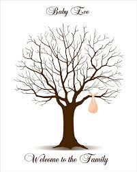 Baby Shower Guest Book Alternative Fingerprint Tree Thumb Etsy Fingerprint Tree Baby Shower Guest Book Alternative Guest Book Tree