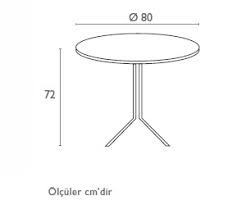 Kma 80 Cm Yuvarlak Masa