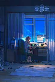 Late Night Chillin Hd Anime Wallpapers Android Wallpaper Anime Scenery Wallpaper