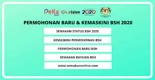 Check spelling or type a new query. Permohonan Baru Kemaskini Bantuan Sara Hidup Bsh 2020 Online