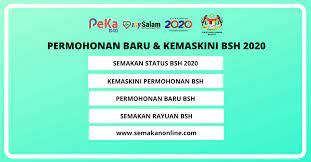 Cara buat permohonan pendaftaran bantuan sara hidup 2020. Permohonan Baru Kemaskini Bantuan Sara Hidup Bsh 2020 Online