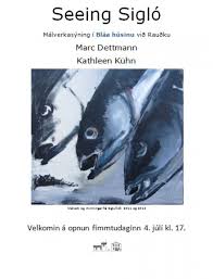 Opnun á málverkasýningu í Bláa húsinu við Rauðku í dag kl.17.