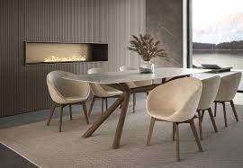 Treske offer bespoke extending dining room tables as a way of accomodating increased gatherings at a table or when only a few people are present. Contemporary Dining Tables Bespoke Designer Dining Tables Designed In Italy Living Space
