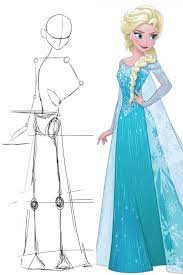 Réaliser un dessin de la Reine des Neiges | Dessin reine des neiges,  Comment dessiner une robe, Art disney