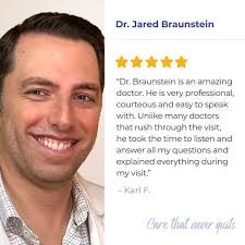 Karl visited Dr. Jared Braunstein at our Midtown location