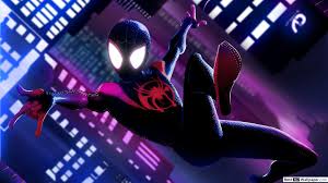 We have 69+ amazing background pictures carefully picked by our community. Spider Man Into The Spider Verse Movie Miles Morales As Spiderman Noir Hd Wallpaper Download