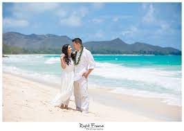 Wedding Vow Renewal In Oahu Hawaii Hawaii Beach Wedding Wedding Vows Wedding Ceremony Traditions