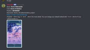 I created an in-depth divination bot for Discord! (AsterieBot) :  r/TarotUnity