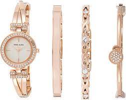 Prices start as low as $22. Amazon Com Anne Klein Women S Crystal Accented Bangle Watch And Bracelet Set Ak 2238rgst Watches
