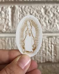 Our Lady of Guadalupe Gold, 1 inch, Set of Three, Catholic Sticker