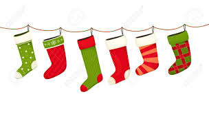 Hanging christmas stockings is a tried and true tradition that happens in so many homes during the while the first thought that comes to mind is stockings hung by the fire, there are plenty of. Christmas Stockings Hanging New Year Decorations For Gifts Royalty Free Cliparts Vectors And Stock Illustration Image 67950700