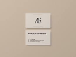 Add your logo simple minimalist editable color square business card. Simple Business Card Showcase Mockup Mockup World