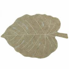 Eine reihenfolge unserer favoritisierten teppich blattform. Lorena Canals Teppich Blatt Monstera Oliv Bei Kinder Raume