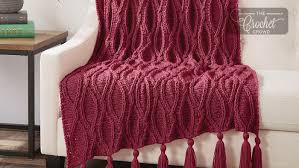 How to crochet lacy leaves spring scarf, advanced beginners crochet pattern video tutorial. Crochet Cables Afghan Pattern The Crochet Crowd