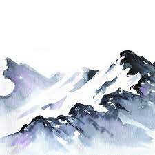 Pin By Shawn On Let S Make Art Watercolor Mountains Mountain Paintings Mountain Drawing
