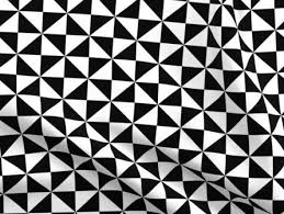 Black And White Geometric Fabric By The Yard Black And White Triangle Tiles By Kimsa Black And White Geometric Home Decor Cotton Fabric By The Yard W In 2020 Triangle Tiles Spoonflower Fabric Double Gauze Fabric