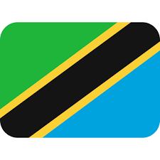 Tanzania flag comprises of triangles are divided by a slanting black band that is clipped in yellow. Flag Tanzania Emoji