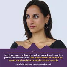 Sara applied to Help Musicians to support her postgraduate studies. She was  able to dedicate more time to practice, write music and fully engage with  her Postgraduate course, without the stress of