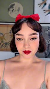 Look de hoy inspirado en Blanca Nieves 🍎❤️ #blancanieves  #blancanievesmakeup #snowwhite #snowhitecosplay