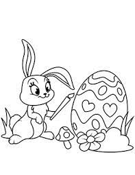 Osterhase Bemalt Ein Osterei Osterhase Malen Malvorlage Hase Malvorlagen Ostern