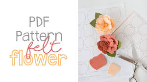 I hope this floral free printable alphabet letters banner is popular, because i have one other floral banner (scroll down to see it) and i don't even like it. Pdf Pattern Felt Flower Youtube