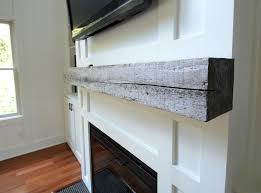 How floating mantel shelves are attached. How Install A Barn Beam Mantel Decor And The Dog