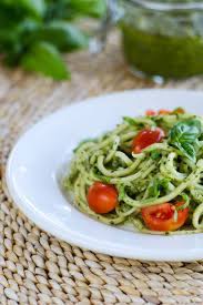 Cutting out traditional noodles from a pasta recipe is priority one when eating paleo. Zucchini Pasta Pesto Paleo Keto Vegan Cook Eat Well