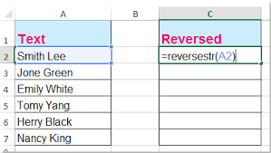 Backwards text generator is an online tool that writes the text in backwards letters. How To Reverse Text String Or Words Order In Excel