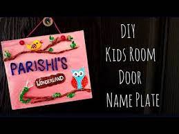 Lpled gift raccoon sign, woodland personalized sign,custom name vintage wood sign kids plates room door plaque signs. Name Plate Diy Kids Room Door Name Plate Custom Name Plate Youtube Kids Rooms Diy Name Plate Plates Diy