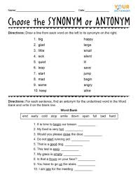 What you get in this printable set; First Grade Synonyms And Antonyms Worksheets