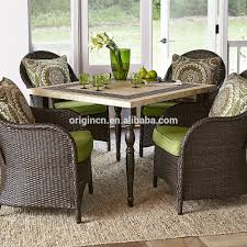 Cortona outdoor cast stone garden dining table by tuscan. Stone Granite Top Square Table With 4 Rattan Dining Chairs Rooms To Go Outdoor Furniture Buy Rooms To Go Outdoor Furniture Square Granite Top Dining Table Rattan Dining Chair Product On Alibaba Com