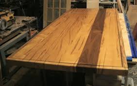 Direction of the grain is the length of panel; Ambrosia Maple Walnut Table Top By Rrdesigns Lumberjocks Com Woodworking Community