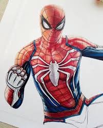 Marvel S Spider Man Print Poster Fanart Ps4 Insomniac Games Drawing Sketch Marvel Comics Playstation Spiderman Drawing Spiderman Art Drawing Superheroes