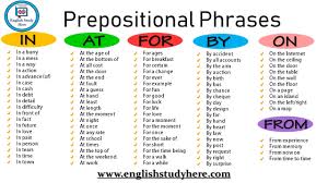 Prepositional phrase examples for kids. Prepositional Phrases Out Archives English Study Here