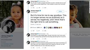 Jun 14, 2021 · chrissy teigen during an interview on march 9, 2021. Chrissy Teigen Deletes Twitter Account Citing Its Negative Impact On Her Life