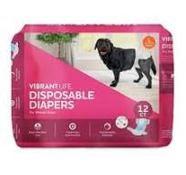 OUT! PetCare Disposable Male Dog Diapers, XS/Small, 24 Count