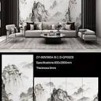 [Hot Item] Porcelain Slab Tile Slab Chinese Landscape Painting Sintered  Stone for Living Room Background Wall