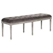 Place the two 1×8 you will need a long tufting needle and waxed twine. French Country Louis Xvi Tufted Brown Velvet Oak Long Bench Standard 45 55 W Kathy Kuo Home