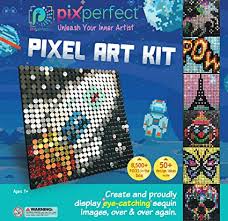 With a huge pallet of colors and different sized brushes, the only limit is your own imagination! Amazon Com Pix Perfect Pixel Art Kit For Fans Of Pixel Art Perler Beads Crafts Or Sequins 20 Colors 50 Design Ideas Hours Of Creative Fun Toys Games