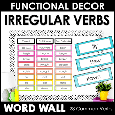 Past Tense Irregular Verb Bulletin Board Display - Word Wall Posters | Made  By Teachers