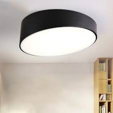 Acrylic Geometric Ceiling Light Minimalist Flush Light Fixtures In Black For Living Room Susuohome Com