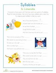 Worksheets Limerick Syllables Limerick For Kids Limerick Poem Limerick