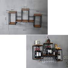 Enjoy free shipping on most stuff, even big stuff. Industrial Wall Mounted Loft Retro Iron Metal Wine Rack Shelf Wine Bottle Glass Rack Bar Shelf Wine Rack Shelf Wine Glass Storage Glass Shelves In Bathroom
