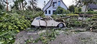 Commissaris van de koning hans oosters van de provincie utrecht heeft zaterdag een bezoek gebracht aan het door noodweer getroffen gebied in leersum. 0ak8r36xvulfom