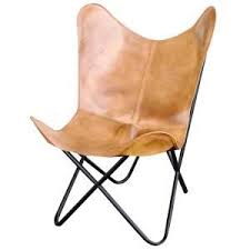 Amerihome Brown Natural Leather Butterfly Chair 803853 Leather Butterfly Chair Butterfly Chair Natural Leather