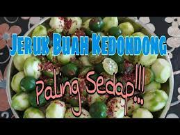 Selain menyehatkan, apabila diolah dengan cara yang berbeda, akan terasa lebih nikmat. Cara Cara Buat Jeruk Buah Kedondong L Resepi Pedas Youtube